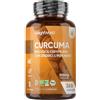 WeightWorld Curcuma Capsule Vegane, 365 Capsule (1 Anno), 1 al Giorno, Integratore Curcuma Bio con Pepe Nero Bio e Zenzero Biologico, 505mg per Dose, Privo di Glutine e Lattosio, Senza OGM, Prodotto in Europa