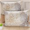 PETTI Artigiani Italiani - Coppia di Federe Cuscino 70x40 cm in Microfibra, Cuscini Arredo Camera da Letto, Divano, Salotto, Set 2 Fodere Copricuscino, Federa Floreale 25, 100% Made in Italy
