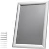 Albyco - Cornice portafoto - formato A4 - cornice 21 x 30 cm - colore Alluminio - Cornice Clip, per manifesto, spessore della cornice 25 mm, cornice Clic Clac.