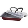 Tognana Sweet Cherry, Lasagnera con coperchio 32 x 22 x 6 cm, acciaio al carbonio, rosso