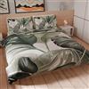 PETTI Artigiani Italiani - Set Copripiumino Una Piazza e Mezza 200x200 cm (2 Federe 75x50 cm Incluse), Parure Copripiumino Microfibra con Stampa Digitale Floreale 25 4 - Made in Italy