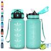 Grsta Borraccia, 500ml Borraccia Bambini, Senza Perdite, Borraccie con Cannuccia, Facile da Trasportare, Borraccie Graduata, con Chiusura di Sicurezza, Borracce per Scuole, Ufficio, Campeggio
