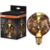 OSRAM Lampada LED in vetro DECOR FLAT Electro Retro, piccola Ø125mm, rosa, E27, 3,5W, 300lm, 2700K, bianco caldo, elettrosfera