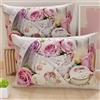 PETTI Artigiani Italiani - Coppia di Federe Cuscino 40x80 cm in Microfibra, Cuscini Arredo Camera da Letto, Divano, Salotto, Set 2 Fodere Copricuscino, Federa Shabby 328, 100% Made in Italy