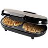 Bestron Doppio waffle per forma di cuore, doppio waffle a forma di cuore, con semaforo e rivestimento antiaderente, 1200 Watt, colore: beige