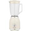 Salter Retro Cream Jug Blender - Brocca in vetro staccabile da 1,5 litri senza BPA, 2 velocità e funzione Pulse, lame incrociate in acciaio inox, frullati e frappè proteici, base antiscivolo, 1000 W