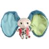 Fisher-Price Amici del Pianeta - Elefantino Dolci Orecchie, Morbido Peluche con Gilet in Raso, Realizzato con Il 90% di plastica Riciclata e imballaggio Certificato FSC, 3+ Mesi, HKD63