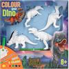 Depesche 12672 Dino World DIY Colour Your Dino - 4 Figure di Dinosauri da Creare da Soli, Set comprensivo di Colori acrilici, pennelli, tavolozza e Istruzioni