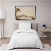 Dreamzie Copripiumino Singolo 135x200 cm con 1 Federe 80x80 cm - Bianco - Set Copripiumino Singolo 135x200