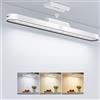 TOPPLEE Luce LED Sottopensile 2500mAh Lampada da Scrivania Senza Fili LED Magnetica Controllo Touch Dimmerabile Luce Notturna luce Cucina Ricaricabile USB per Sottopensile, Lettura, Lavorare