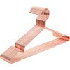 SONGMICS Appendiabiti in metallo, cromato, antiruggine, salvaspazio, resistente, lunghezza 42 cm, colore: rosa oro CRI44R20