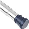 Rod&Trikin Bastoni Per Tenda Da Doccia Regolabili Senza Fori Estensibili Antiscivolo Asta a Tensione Per Asta Per Tenda Per Armadio Bagno Argento 133-200CM