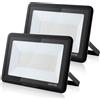 treoir Faretto LED da Esterno 150W, 15000LM Superright Faro Led Esterno, IP66 Impermeabile 6000K Bianco Freddo Faretti Led Esterno per Giardino, Garage, Cortile, Terrazza(2pcs)