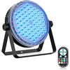 Oloaxolx Faretto Par Led 120 W，60 Leds Luce Palcoscenico Con Telecomando, luci discoteca RGBW 4 in 1 Effetto Arcobaleno, 8CH/DMX512/strobo discoteca Per Fest,Matrimoni, Bar, Club, Decorazione