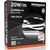 Eurocali Kit Striscia LED Monocolore 1200 LED 100W 240 LED/metro - Bobina da 5 metri - IP20 da interno - Luce Bianco Freddo 6500K + Alimentatore 120W per uso interno