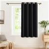 PONY DANCE Tenda Oscurante da Interno - Tenda Bambini Cameretta Tende Termiche Isolanti per Interni Tende Corte per Casa Tenda ad Anelli 1 Pezzo L 132 x A 90 cm, Nero