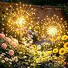 Joycome Luci solari per esterni da giardino, 2 pezzi, 150 LED, illuminazione solare da giardino, 8 modalità, lampada solare da giardino, decorazione per esterni, balcone, fioriera