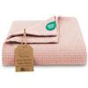 Totsy Baby Coperta Neonato Nido d'Ape tutto l'anno 100x150 cm - copertina cotone traspirante leggera bimbi mezza stagione neonati - carrozzina bambini morbida neonati Oeko-Tex Rosa