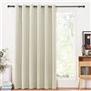 PONY DANCE Pannelli Divisori con Anelli 1 Pezzo L 200 x A 210 cm - Tenda Oscurante Termica Tende Moderne Tende Oscuranti per Interni Salotto Tenda Balcone, Beige Chiaro