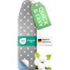 SimplySmooth Copriasse Premium 125x45 cm | OEKO-TEX 100 | Made in Germany | Imbottitura comfort | Per assi 120-125x38-45 cm | Taglia L
