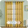 MRTREES 2 Pezzi Tende per Interni Voile in Lino per Cmera da Letto con Occhielli Tende Giallo Senape Semitrasparenti per Soggirono Moderne Tenda Trasparente Leggera per Finestra 140x245 CM
