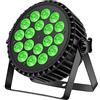 Ukfog 200W 18LED Par Faro Par LED Luce RGBW + DMX8CH Luci per Feste Stroboscopica Modalità Attiva LED Faretto da Palcoscenico Luce da Discoteca per Matrimoni Feste Chiese Club Spettacolo DJ live