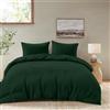 Dreamzie Copripiumino Una Piazza e Mezza 200x200 cm con 2 Federe 65x65 cm - Verde - Set Copripiumino Una Piazza e Mezza 200x200