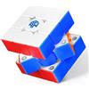 GAN 356ME Cubo di Velocità Professionale 3x3 Cubo Magnetico, Speed Cube con 12 Livelli di Regolazione della Tensione, Cubo GAN 3x3 con 48 Capsule Magnetiche, Allenamento e Competizione