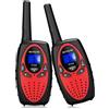 Retevis RT628 Walkie Talkie Bambini, Regalo Giocattolo con VOX a Lungo Raggio per Compleanno e Vacanze, Facile da Usare, Walkie-Talkie per Campeggio Escursionismo e Avventura (1 Coppia, Rosso)