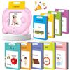 VISATOR Talking Flash Cards 510 Parole Schede Flash Cards Parlanti Flash Cards Flash Cards Bambini Giocattoli Educativi per Bambini 3+ Anni Autismo Giochi Regali Compleanno Giochi Montessori (Rosa Italiano)