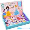 Aolso Set da gioco per travestimento da principessa, gioco educativo magnetico, giocattolo puzzle per vestire, sviluppo abilità motorie e immaginazione, adatto dai 3 anni in su