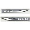 VW Originale VW Golf 6 7 GTD Scritta Emblema Logo Parafango Autoadesivo 2 Pezzo