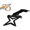 JS Parti Supporto Targa X, Lungo Per Valigia, Adatto A KAWASAKI VERSYS 650, + LED