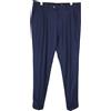 Suitsupply Brescia Pantaloni Uomo UK44S Blu Sottile Glen Check Lana Alto