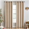 EMEMA Tende Morbide Oscuranti Isolanti Termiche in Velluto con Occhielli 2 Pannelli per Soggiorno e Camera da Letto 140 x 280 cm Taupe