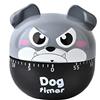 Hoshisea Timer Meccanico da Cucina, Timer per le Uova, Divertente Contaminuti, Timer Manuale, Utilizzato per Timer da 60 Minuti, Promemoria di Cottura e Cottura (Cucciolo Grigio)