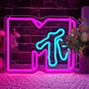 Vveikea Musica Televisione Insegna al Neon Musica Luci al Neon per Decorazione Della Parete Dimmerabile USB Led Segno Lettera LED Neon Segno per Camera Da Letto Sala Record Musica Stazione