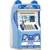 Genérico Salvadanaio Bancomat - ABS 25,5 x 13,5 x 13,0 cm | Elettronica con musica e riconoscimento facciale | Banca ATM con avvolgimento automatico per banconote e monete tipo bambini 3+ anni casa