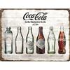 Nostalgic-Art Targa Vintage Cola - Bottle Timeline - Idea Regalo per Amanti della Coca, in Metallo, Design Retro per Decorazione, 30 x 40 cm
