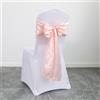 Générique 10 nastri in raso per coprisedia, per matrimoni, banchetti, compleanni, feste, 17 x 275 cm, 27 colori (rosa chiaro)