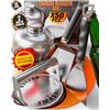 SMASHI BURGER SMASHI® Kit Smash Burger Professionale con Manico Apribottiglie | Acciaio Inox 304 Certificato UE | Pressa Hamburger Antiaderente | Kit Smash Burger Completo (Professionell)