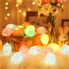 Songlypian Catena di Luci Pasquali a Batteria,3 M 20 LED Ovetti Pasqua,Ghirlande Pasquali Uovo Pasqua per Decorazioni Pasquali, Primaverile, Feste,Camino,Albero