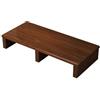 uofgcru Sgabello in Legno Sgabelli per Interni ed Esterni con Cuscinetti Antiscivolo Altezza 12/15/20 cm Gradino per Comodino per Adulti Anziani - Marrone(50×30×20cm)