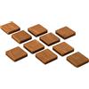 Wood You Buy Magneti Frigo Legno, Quadrati, Marrone Medio, 10 pz