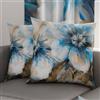 PETTI Artigiani Italiani - Coppia di Federe Cuscino 45x45 cm in Microfibra, Cuscini Arredo Camera da Letto, Divano, Salotto, Set 2 Fodere Copricuscino, Federa Floreale 39, 100% Made in Italy