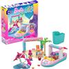 Mega Brands MEGA - MEGA Barbie Color Reveal Amici Delfini, Set di Costruzioni con oltre 10 Sorprese, 2 mini Bambole e 2 Delfini, Set Regalo, Giocattolo per Bambini 5+ Anni, HHW83