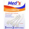 FARMAC-ZABBAN SpA Cerotto per Sutura 6.4 x 76mm FarmaCerotto Med's 4 Buste x 2 Cerotti