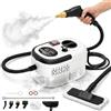 Generico Pulitore a Vapore Portatile 2500W ad Alta Pressione - 6 Velocità Regolabili, Serbatoio 1200 ml, 3 Testine Incluse - Ideale per Casa, Cucina, Bagno, Finestre e Auto