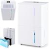 RELAX4LIFE Deumidificatore Casa Portatile ad Alta Efficienza 40L/G, Silenzioso con Modalità Sleep, Pannello Touch, Indicatore LED Tricolore, Serbatoio, Drenaggio Continuo