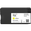 YUXIGUOR 711 Cartuccia d'inchiostro HP711 711XL, compatibile con HP DesignJet T100 T120 T125 T130 T520 T530 stampante(1pc Yellow)